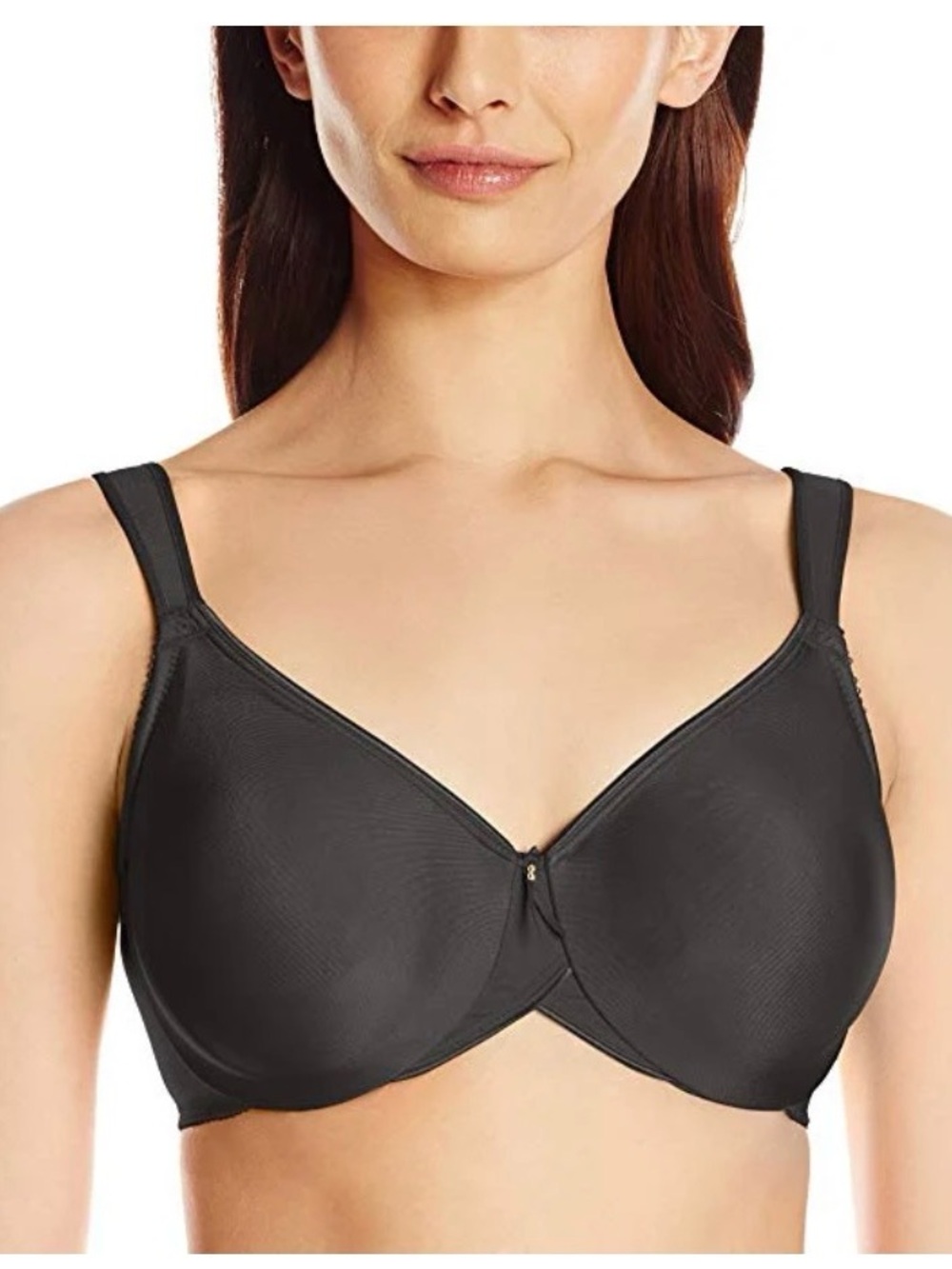 The Wacoal BodySuede Underwire Bra (Style 85185) in black 40DD